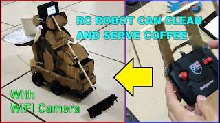 DIY RC Robot Soft Service Cleaner 3 in one