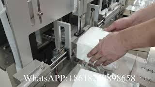 Double head double stacks dinner napkin paper packing machine #napkinmachine #packingmachine