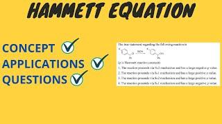 Hammett Equation - Application and Questions | Gate Chemistry|