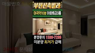 부천신축빌라 서울시 바로코앞 아파트형3룸 미분양 땡처리 급매 서울빌라 투룸가격