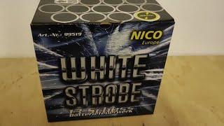 "White Strobe - Nico Europe" 13 Schuss 30mm Batterie