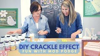 How to Make a Crackle Effect Using Mod Podge!