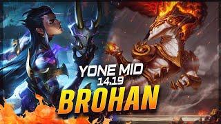 BROHAN - Yone vs Aurelion Sol MID Patch 14.19 - Yone Gameplay