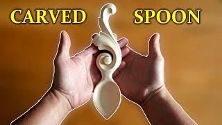 How to carve a simple and beautiful spoon #woodcarving