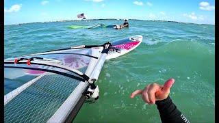 WINDSURF RACING TO THE ISLAMORADA SANDBAR