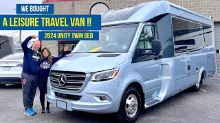 LEISURE TRAVEL VAN | 2024 Unity Twin Bed | PICK UP DAY | Season 1 | Ep.1