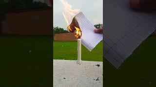 Science Experiment Paper And FireTrick #shorts #experiment