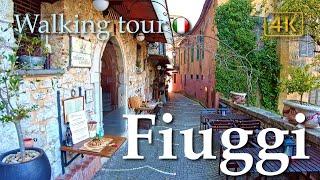 Fiuggi (Lazio), Italy【Walking Tour】History in Subtitles - 4K