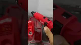 Milwaukee M4 Cordless Screwdriver with 2 Batteries & Charger.