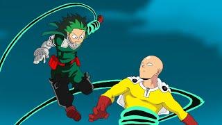 Saitama vs deku from My Hero Academia parody by aunimation