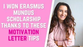 2024 Motivation Letter for Erasmus Mundus Scholarship 2024/ Study Master in Europe for FREE