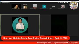 LIVE FREE CONSULTATIONS WITH DOC NAN BY A ZOOM MEETING