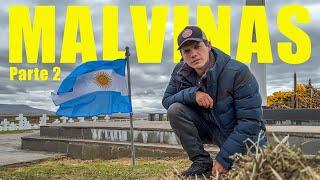 Clavé la bandera Argentina en suelo de Malvinas 