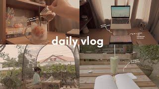 daily vlog  my realistic morning routine, reading outdoors, new keyboard, study vlog 