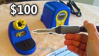 $100 Soldering Iron HAKKO FX888D 23BY Review UNBOXING Electronics Repair Station Arcade Monitor