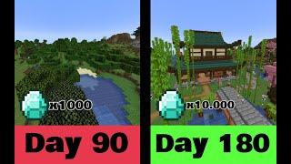 I played 180 Days in Survival Minecraft