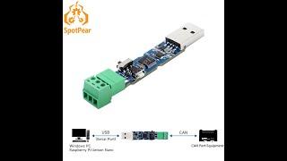 Raspberry Pi USB to CAN adapter analyzer Multiple work mode for Windows PC / Jetson Nano