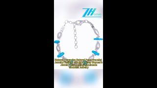 GN-20241111-04 Natural Turquoise Natural Pearl Bracelet Jewelry Holiday Gift S925 Silver