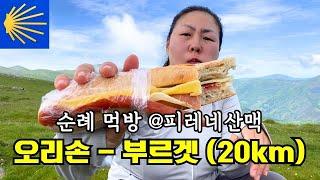 DAY4-1. 여기서는 뭘먹어도 맛있지  피레네 산맥 절경 최고! | 오리손 - 론세스바예스 - 부르겟 20km