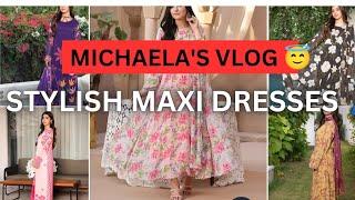 Chiffon Stylish long dresses Collection Il Pure Chiffon Collection @michaela's vlog 