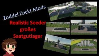 Modvorstellung Zoddel Zockt - Großes Lager Realistic Seeder  - Global Company - Farming Simulator 19