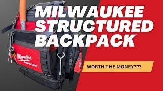 Milwaukee Structured Backpack! Just How Good Is It? #tools #backpack #work