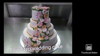 icing cake decorations #four tiers wedding cake #Ashokan chalil