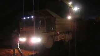 XCMG OFF ROAD DUMP TRUCK Loading Bauxite