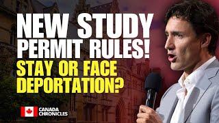 Canada’s New Study Permit Rules 2024: Avoid These Mistakes or Risk Deportation! | Canada Immigration