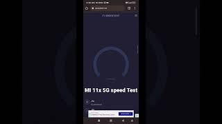 Jio 5G speed test on MI 11x mobile approx 600 MB/ps #jio5g #5gnetwork #speedtest #mindblowingfacts