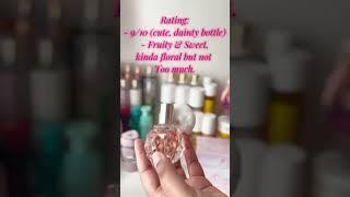 Perfume rating #nickiminaj #barbz #perfume #smallyoutuber #contentcreator #selfcare #hauls #uzi