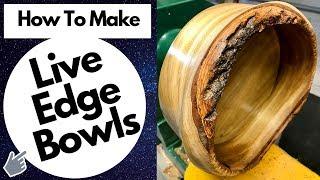 Woodturning Live Edge Bowls with Frank Perrone