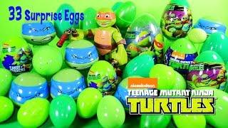 33 Easter Surprise Eggs LEGO Teenage Mutant Ninja Turtles Half-Shell Heroes Nickelodeon