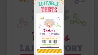 Mad Science Experiment Lab Access Card | Kids Party Ideas by Pigsy Party