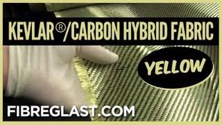 Kevlar/Carbon Hybrid Fabric - Yellow