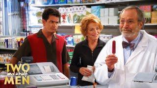 Evelyn Flirts With the Pharmacist | Two and a Half Men