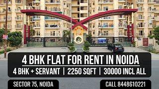 Flats for rent in Central Noida | 4 BHK Apartment for Rent in Noida