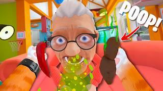 Feeding Granny EVERYTHING in the new UPDATE - I Am Cat VR