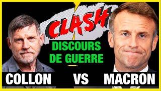 Discours de Macron : un modèle de propagande de guerre ! - Clash Collon vs Macron