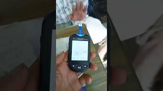 How is sugar tested?(glucometer).#nursing #viral #shorts