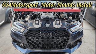 C7 Audi A6 3.0T 034Motorsport Motor Mount Install Plus Gift For A Subscriber