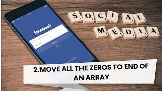 Move all the zeros  to an end of an array | coding | JAVA | Learning