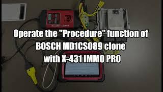 Launch X431 IMMO Plus BOSCH MD1CS089 ECU Clone obdii365