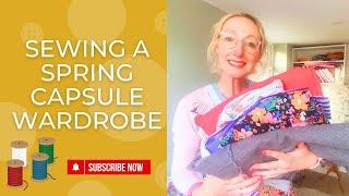 Sewing a Spring Capsule Wardrobe | sewing plans | sewing vlog