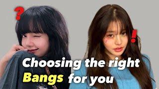 Choosing the right bangs for you 1 (full bangs, see-through bangs)