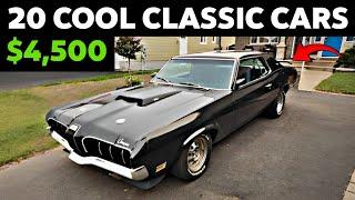 Most Powerful Drivers: 20 Classic Cars For Sale Under $10,000