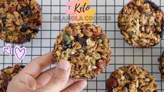 How to make Keto Granola Cookies - gluten free and all in 10 mins!