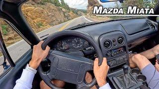 1996 Mazda Miata - Driving The Rocky Mountains at 12,000 Feet (POV Binaural Audio)