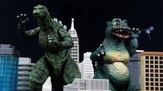 SH MonsterArts Little Godzilla and Godzilla Junior Bandai Tamashii Nations Action Figure Review