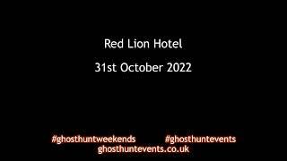 Red Lion Hotel ghost hunt - 31st October 2022 - Table Tilting